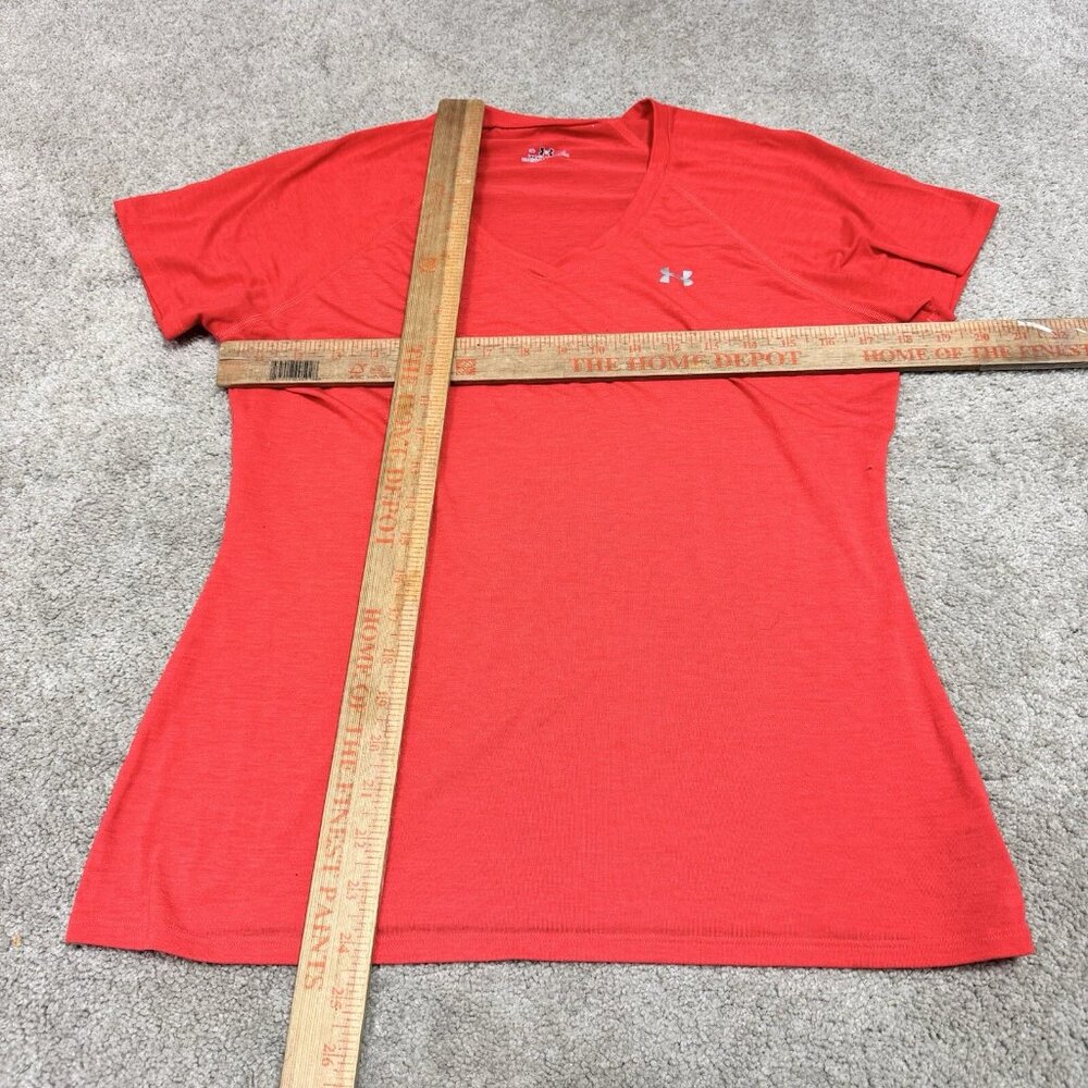 Under Armour T-Shirt Red-Orange Short Sleeve Women’s Size Medium - Picture 2 of 11